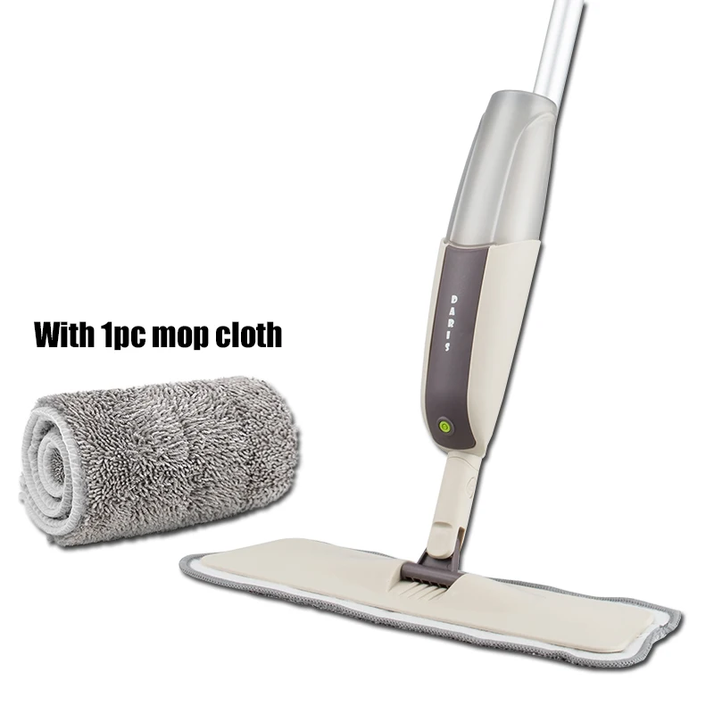 one mop Профессиональная швабра с распылителем, вращение на 360 градусов, Влажная и сухая Швабра со сменными подушечками из микрофибры для уборки деревянного пола и плитки - Цвет: one mop