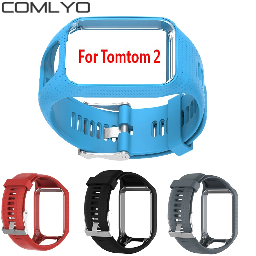 Высокое качество для TomTom 2/3 Мульти Спорт/кардио gps силиконовый ремешок часов заменить браслет для Tomtom 3/2 бегун ремешок для часов