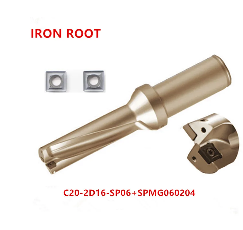 

Индексируемая дрель New1P C25-2D16 SP06 U + 2P SPMG060204-DG 6115 вставка