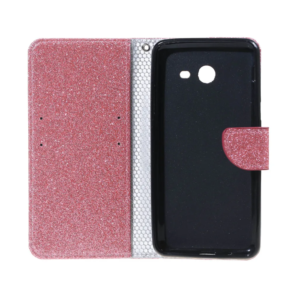 For Galaxy J5 2017 Case caso Flash powder Leather Stand Wallet flip cover case sFor para Samsung copue | Мобильные телефоны и