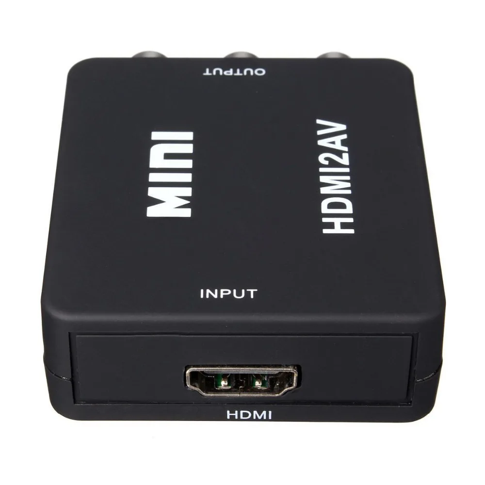 Мини HD видео конвертер HDMI в RCA AV/CVSB L/R 480P 720P 1080P HDMI2AV поддержка NTSC PAL выход TV VHS VCR DVD
