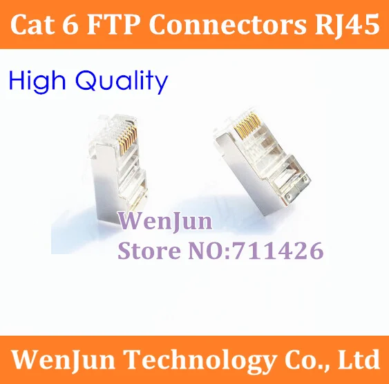 Компьютерный сетевой кристаллический соединитель Cat 6 FTP разъемы RJ45 8P8C 8P8C Кабельный соединитель для домашней мебели/инженерных работ