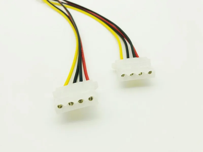 5 шт. 4Pin Molex Male 2 порта IDE Женский блок питания сплиттер Кабель адаптер компьютерный
