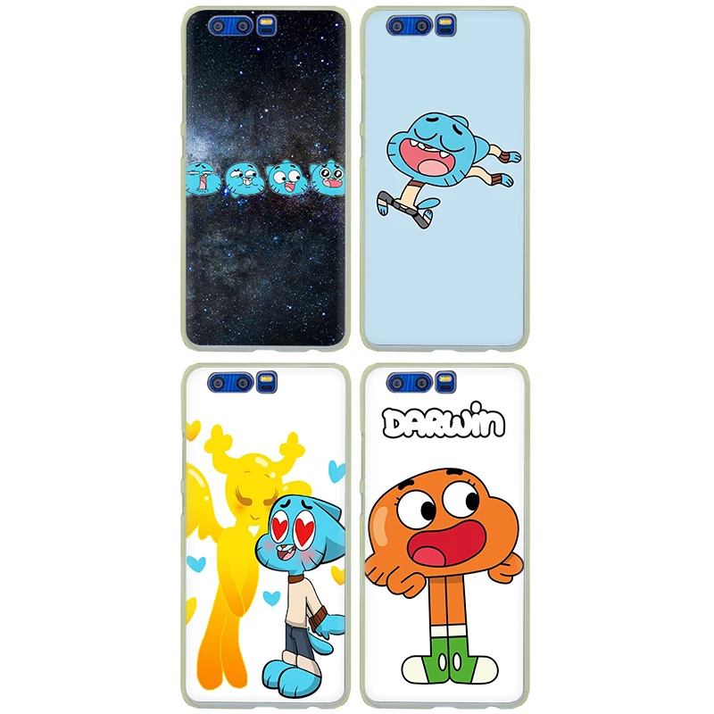 Удивительный мир Gumball жесткий чехол для телефона huawei P8 P9 P10 P20 P30 Pro Lite Mini P Smart Z Plus