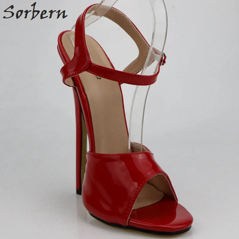 Sorbern/пикантные блестящие босоножки на очень высоком каблуке для женская обувь с
