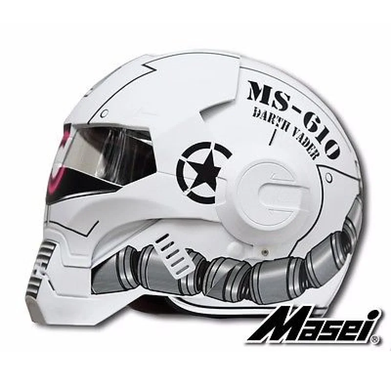 MASEI610 Ironman мотоциклетный шлем Мотокросс половины личности открытым лицом