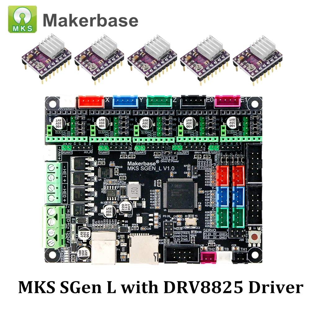 32 битный Управление плата MKS сгэн L Smoothieboard совместим с Marlin2.0 Smoothieware за СКР V1.3 для