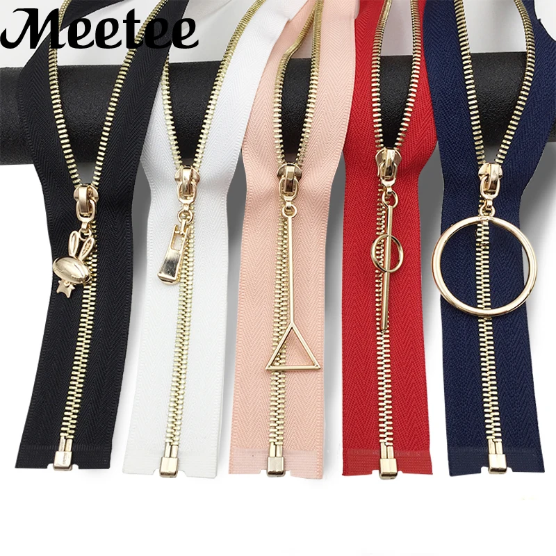 Meetee 3 # металлическая застежка молния с открытым концом 50/60/70 см Новинка для