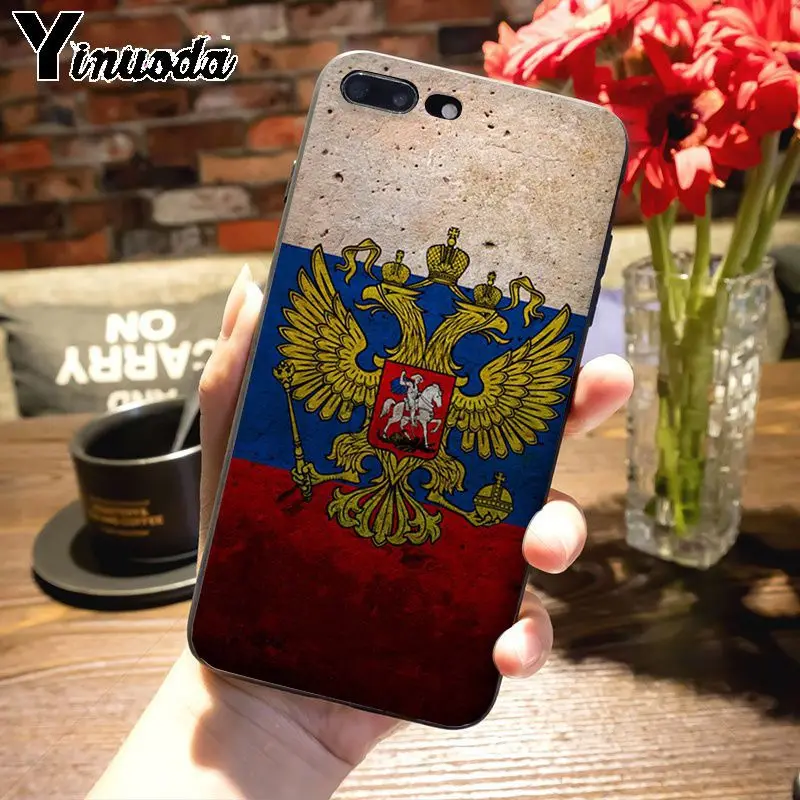 9 Yinuoda российский флаг герб Топ детальный чехол для телефона чехол для iPhone 7plus X 6 6S 7 8 8Plus 5S 11pro xs чехол для MAX XR - Цвет: 9