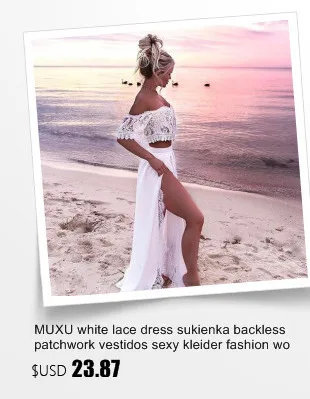 MUXU sukienka kleider vestido branco curto conjunto branco mulheres; платье из двух частей; белое кружевное платье с открытой спиной; Модная одежда