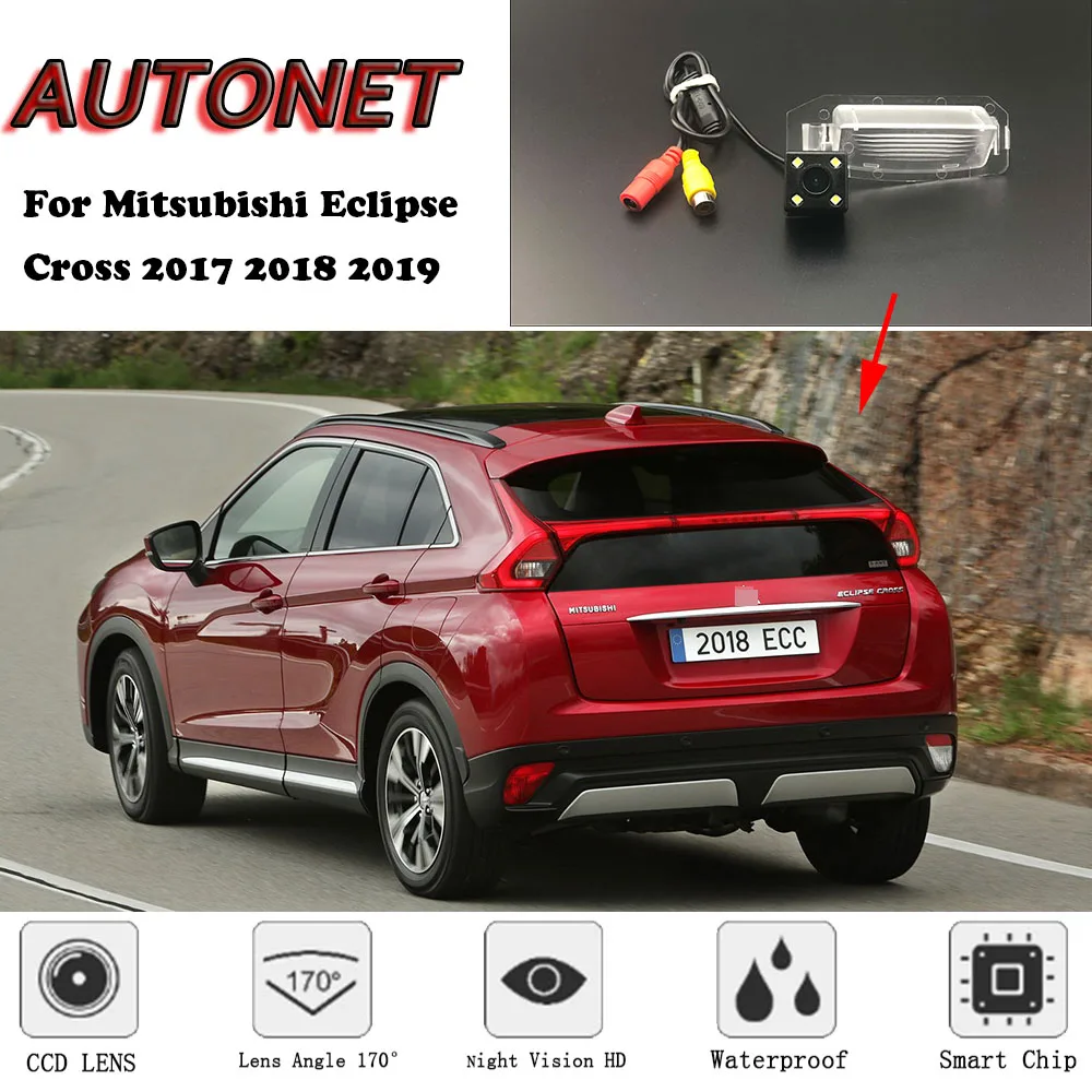 Камера заднего вида AUTONET HD с ночным видением для Mitsubishi Eclipse Cross 2017 2018 2019 камера