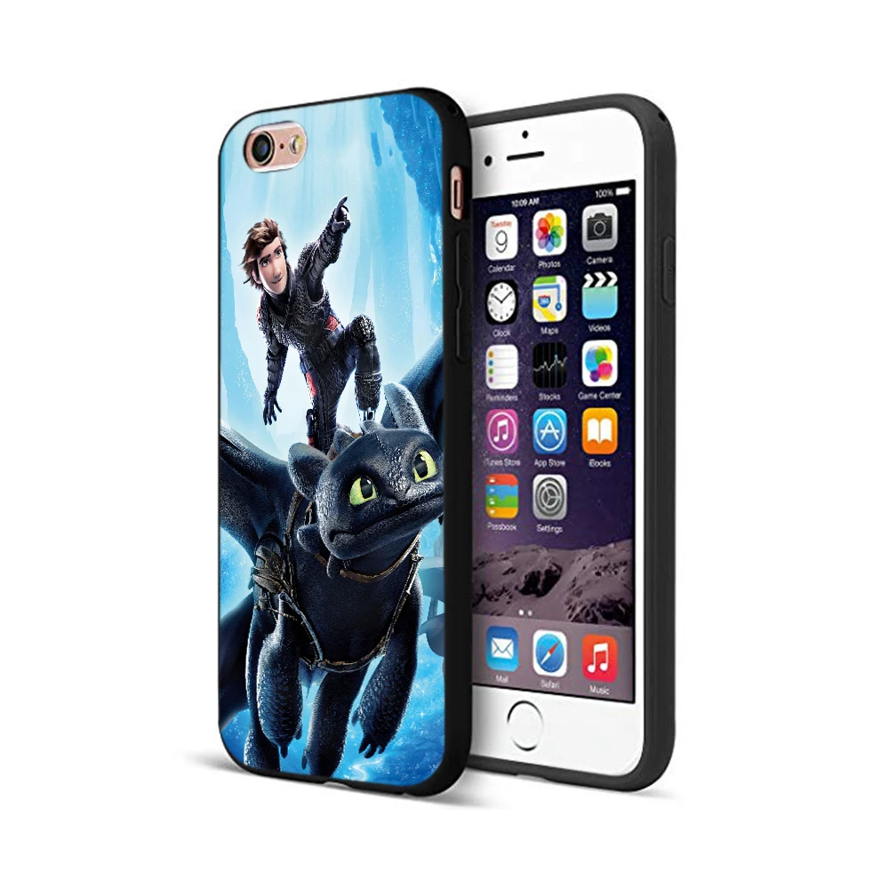 Черный ТПУ чехол для iphone 5 силиконовый 6 6s 7 8 plus x 10 XR XS 11 pro MAX Как приручить дракона |