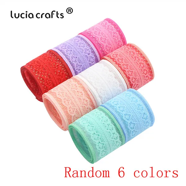 Random mixed 6y Lucia crafts 5y/6y 40 мм кружевная отделка ленты для свадебной вечеринки декор для самостоятельного пошива одежды аксессуары ручной работы R0702 - Цвет: Random mixed 6y