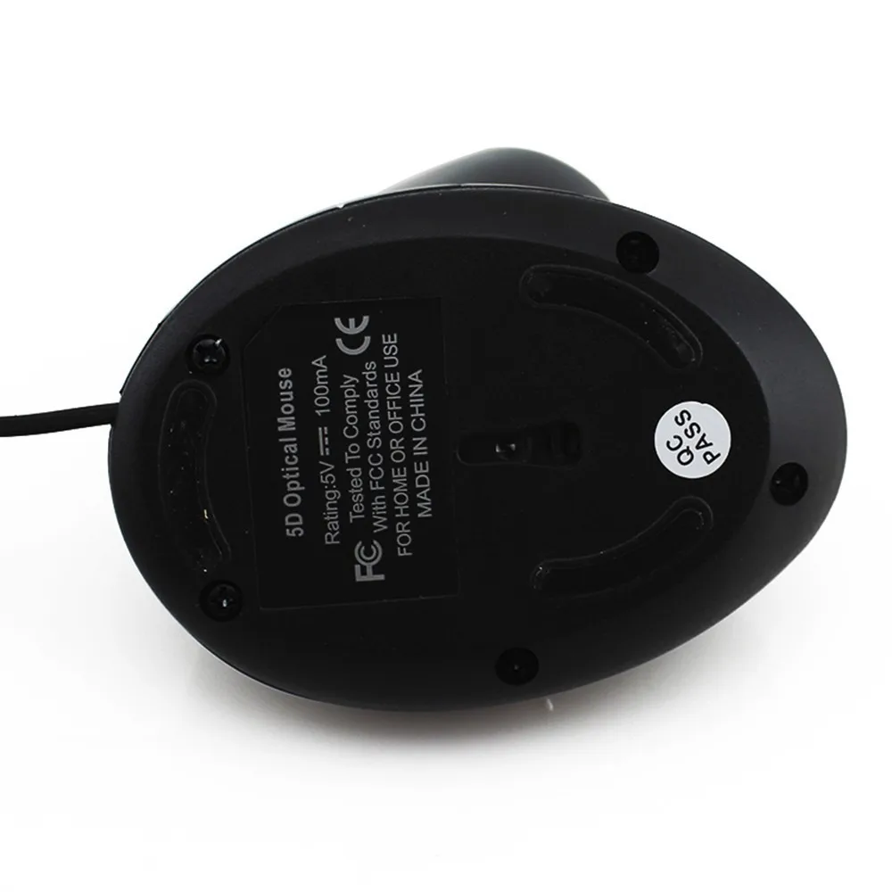 CHYI проводная мышь эргономичная 5D 1600 dpi оптический USB кабель вертикальная мышь с подставкой для запястья комплект коврика для мыши для геймера ПК ноутбук Настольный