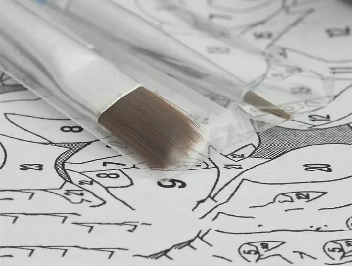 Бескаркасная картина по номерам краска Настенный декор diy масляная живопись на