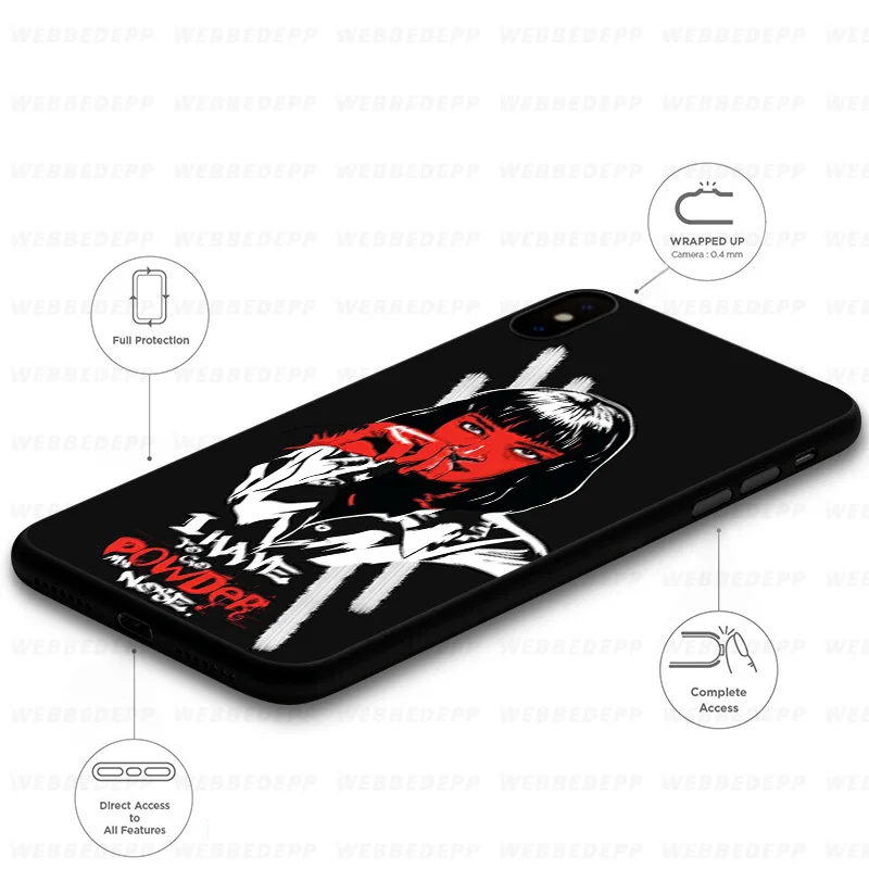 WEBBEDEPP Pulp Fiction Soft Case for Xiaomi Mi 9T 9 8 SE 6 A1 A2 A3 Lite MiA1 MiA2 MiA3 F1 MAX 3 Mi8 CC9E CC9 |