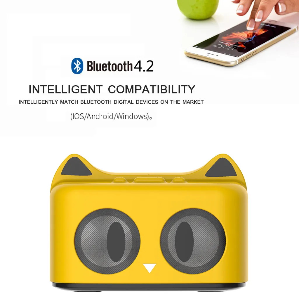 Беспроводная портативная bluetooth-Колонка HIPERDEL новая мультяшная колонка с