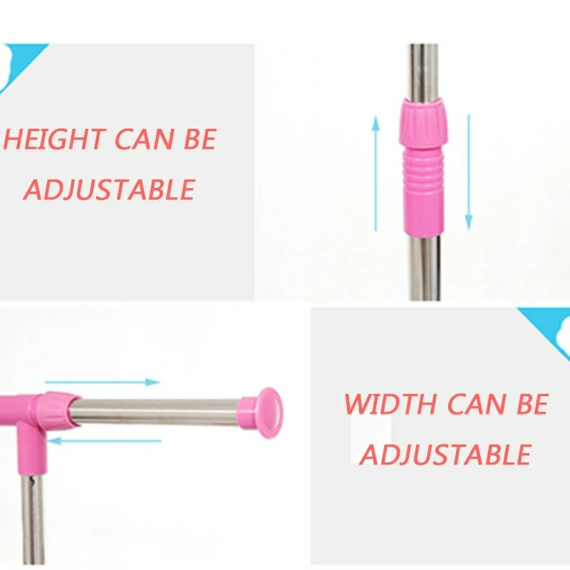 Напольная сушильная стойка из нержавеющей стали регулируемая складная для