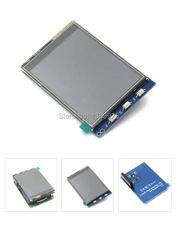 Бесплатная доставка 2 8 дюймовый сенсорный ЖК дисплей TFT для Raspberry Pi B + A pi 3|screen for