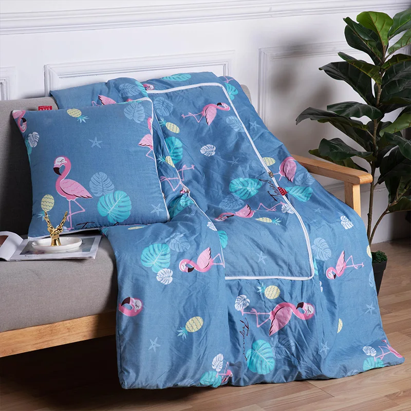 INS, подушка, одеяло, 2 в 1, с цветочным принтом, одеяло s для кровати, автомобиля, мягкое, летнее, хлопок, плед, покрывало для кровати, 100x150 см