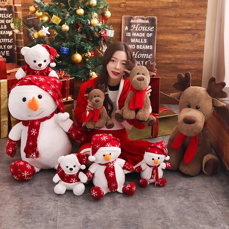 Рождественское украшение плюшевая игрушка кукла Санта Клауса рождественский