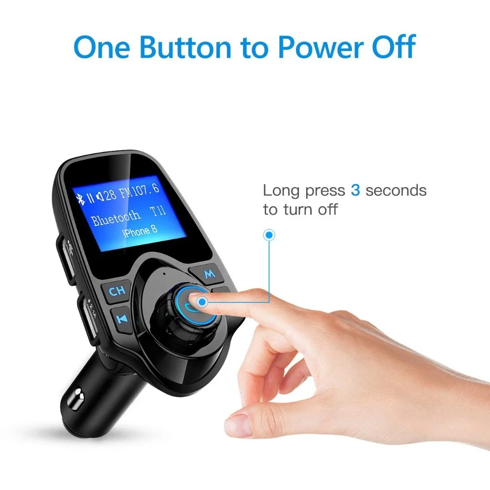 Bluetooth fm передатчик беспроводной автомобильный радиоприемник комплект громкой