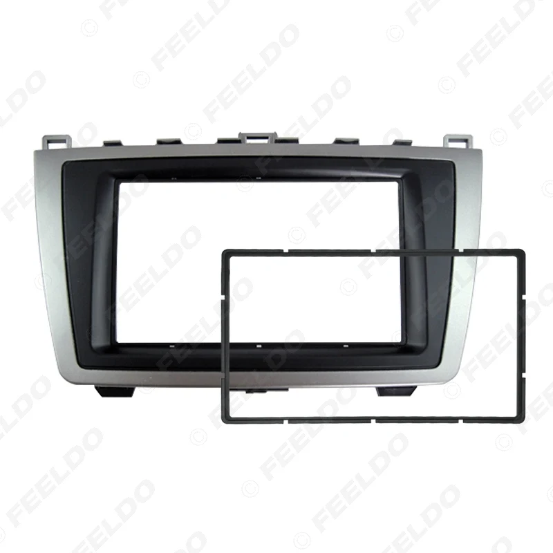 LEEWA автомобильный 2DIN Аудио Радио фасция для Mazda 6 2009 2013 стерео пластина Панель