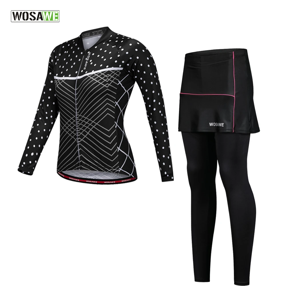 WOSAWE Женский комплект Джерси для велоспорта дышащая одежда велосипеда Ropa Ciclismo MTB