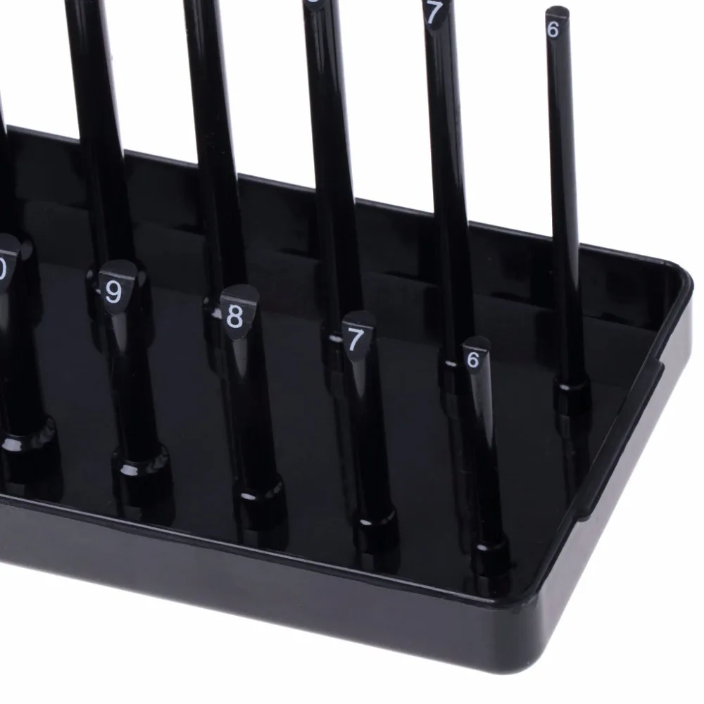 

OOTDTY 1 Pc Metric ABS Plastic Socket Organizer Holder Storage Trays - 1/4", 3/8", 1/2