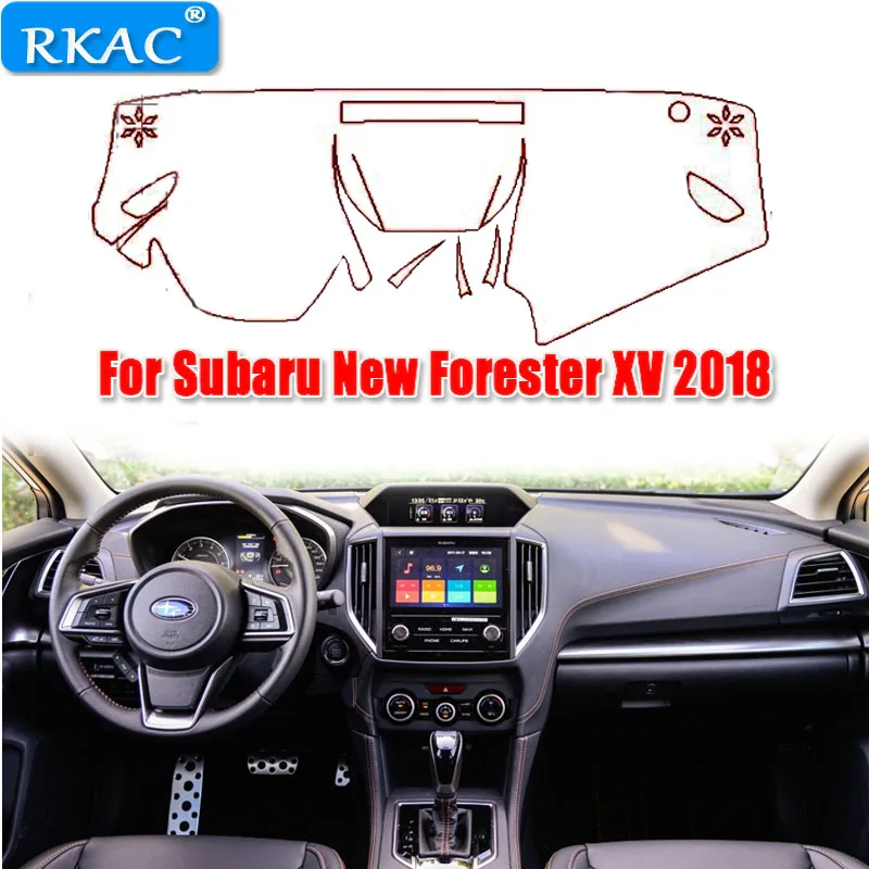 RKAC Car Dashboard Cover Dash Mat Pad DashMat ANti-UV For for Subaru New Forester xv 2018 Board Carpet | Автомобили и мотоциклы