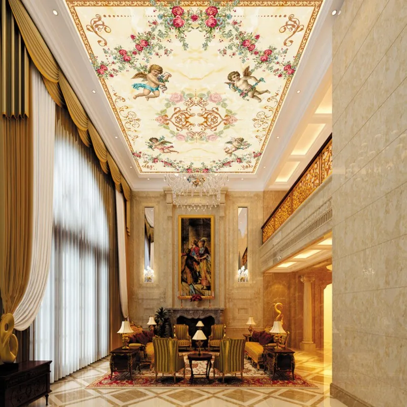 Пользовательские фото обои 3D стерео Романтический Ангел розы Европейский