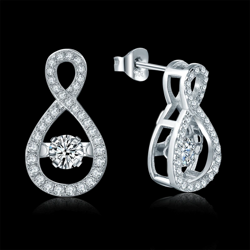 Jo мудрость серьги серебро 925 ювелирные изделия из белого золота женщин модные