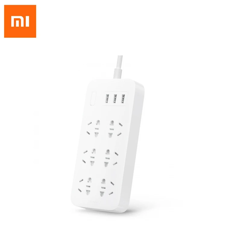 100% оригинальная лента питания XiaoMi быстрая зарядка 3 USB с 6 портами 1 8 м скрытая