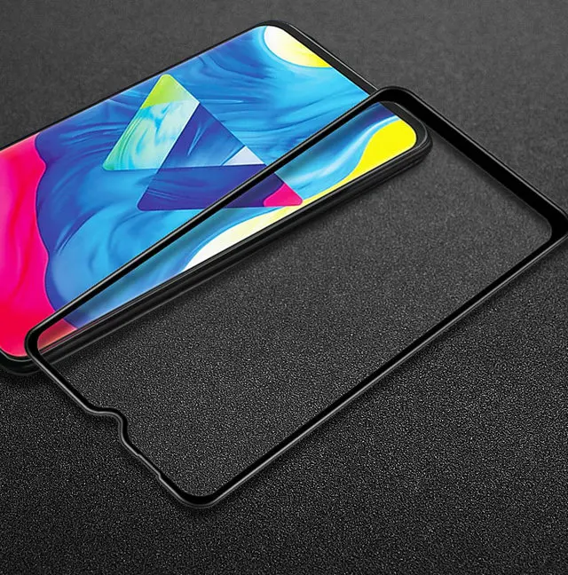 Черный 5D изогнутое полностью проклеенное закаленное стекло для samsung A50 Стекло samsung Galaxy A30 защита экрана 9H твердость для samsung A70 A40 A 50 - Цвет: Черный
