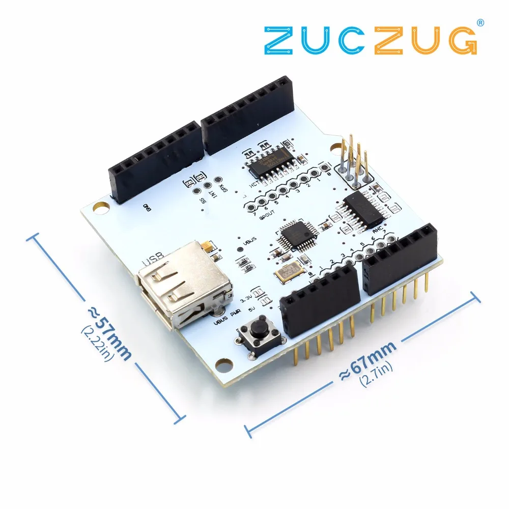 USB хост щит 2 0 для Arduino UNO MEGA ADK совместим с Android ADK|Интегральные схемы| |