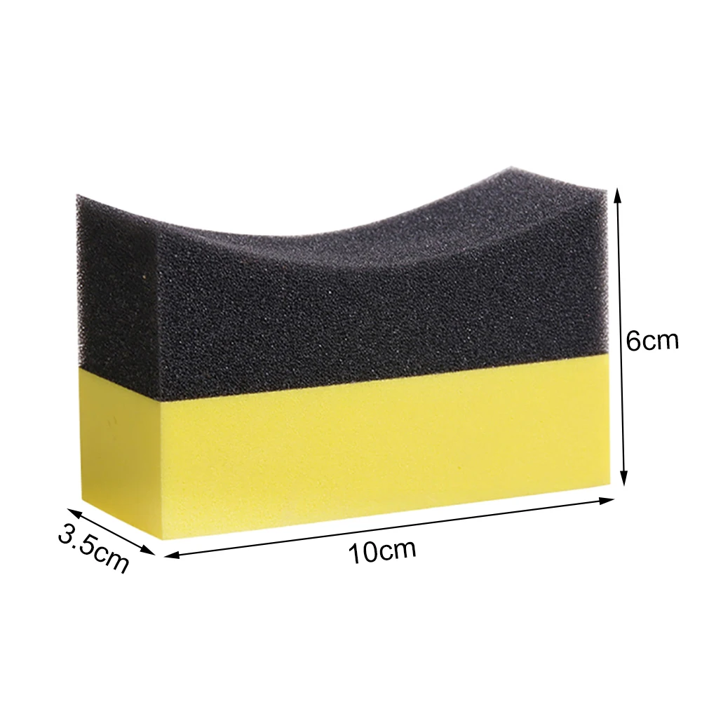 2 Pcs Auto U Shape Tire Wax Polishing Compound Sponge Bend Tyre Brush Car Cleaning Sponge|car cleaning sponge|brush car cleaningcar |