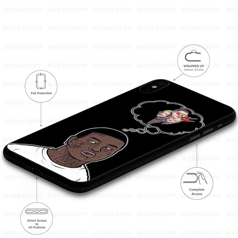 WEBBEDEPP A boogie wit da hoodie Soft Silicone Case for iPhone 11 Pro Xr Xs Max X or 10 8 7 6 6S Plus 5 5S SE |