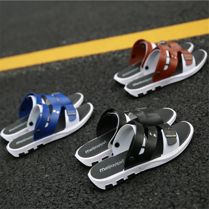 Шлепанцы мужские для сада и пляжа дышащие сандалии без застежки тапки клоги