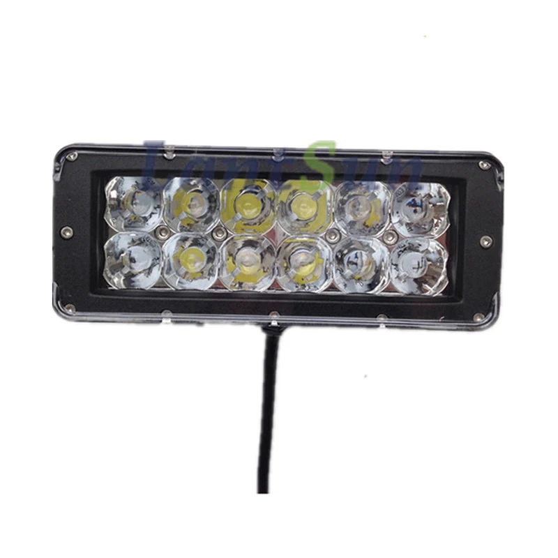 LED661 1 шт. 7 дюймов 60 Вт внедорожный светодиодный световой бар 2 ряда точечный луч 10