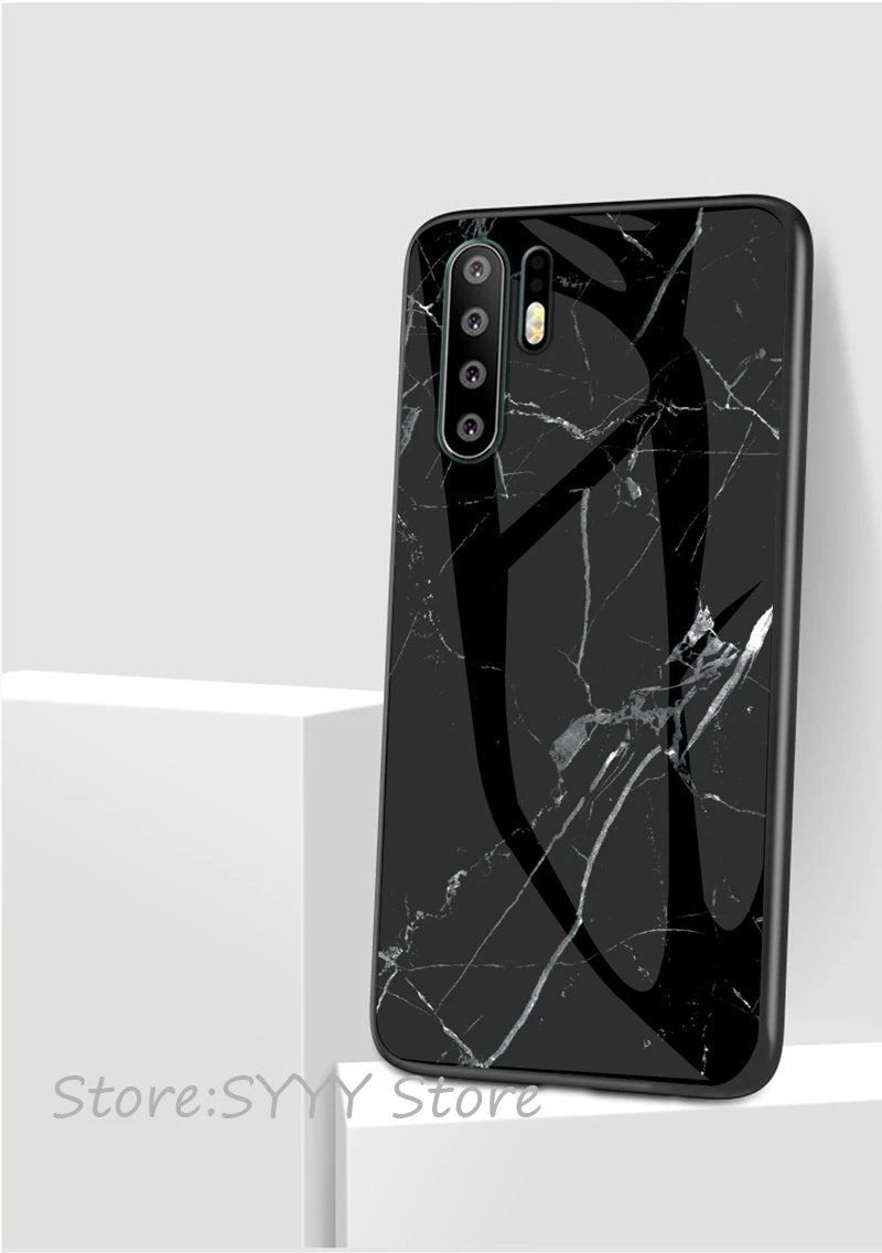 Чехол из мраморного стекла для huawei mate 20 lite P20 P30 Pro P20 lite p30 p10 mate 10 lite Honor 8X Play Nova 3 4 закаленное стекло