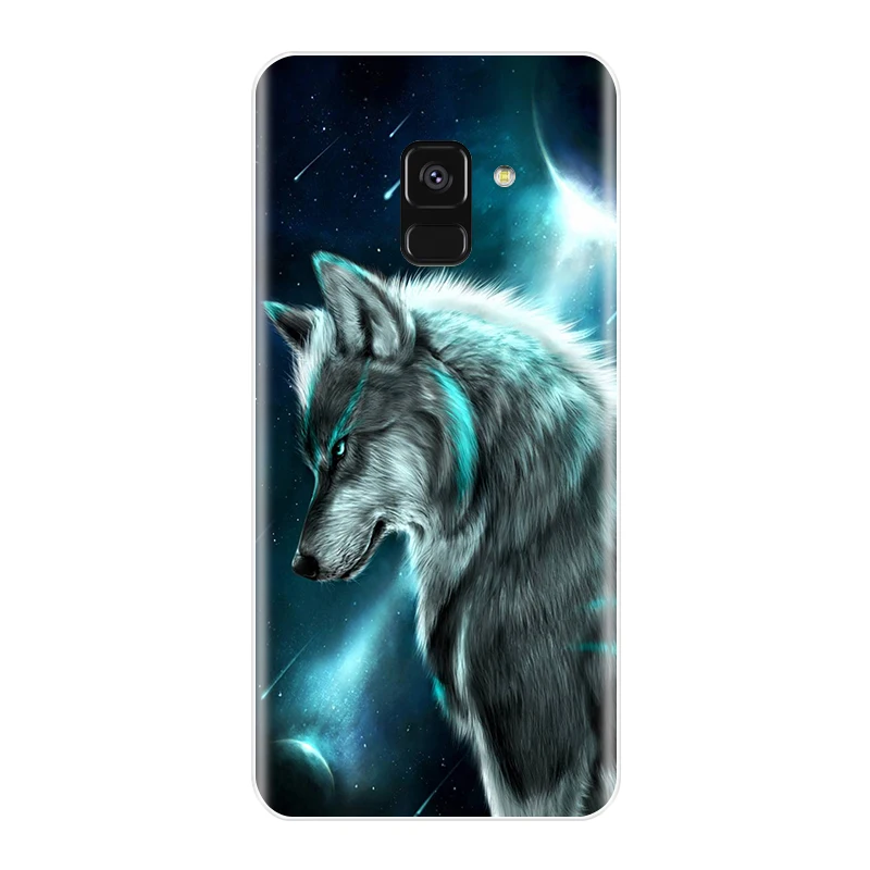 Чехол для телефона для samsung Galaxy A6 A8 плюс чехол для телефона из мягкого силикона ТПУ с рисунком милого кота Раскрашенная накладка на заднюю панель для samsung A3 A5 A7 чехол