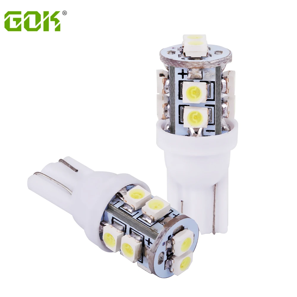 Оптовая продажа 100 шт./лот T10 светодиод 10smd 1210 194 168 192 w5w Smd t10 10 для автомобиля