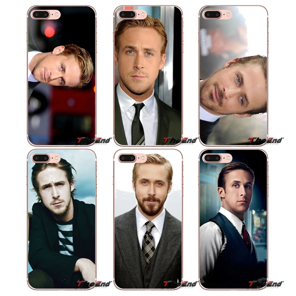 Прозрачный мягкий чехол для iPhone X 4 4S 5 5S 5C SE 6 6S 7 8 Plus Samsung Galaxy J1 J3 J5 J7 A3 A5 2016 2017 Ryan Gosling |