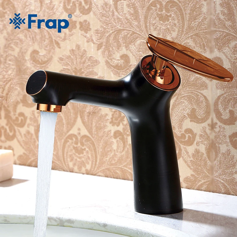 Frap 1 комплект новый черный медный винтажный латунный кран с одной ручкой для
