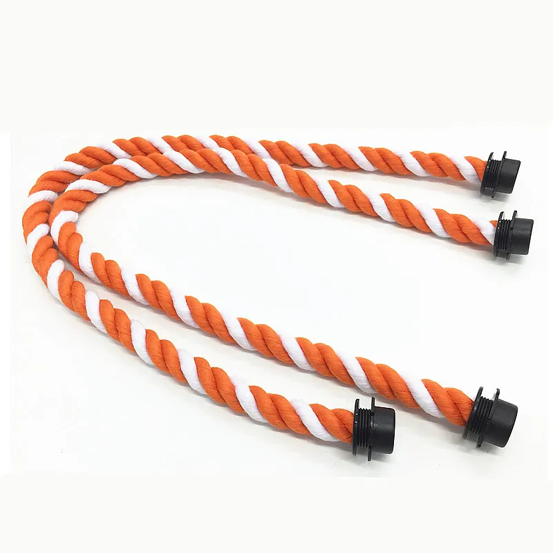 

1 pair orange hemp rope 65 cm bag handles for obag handle handbag 2018