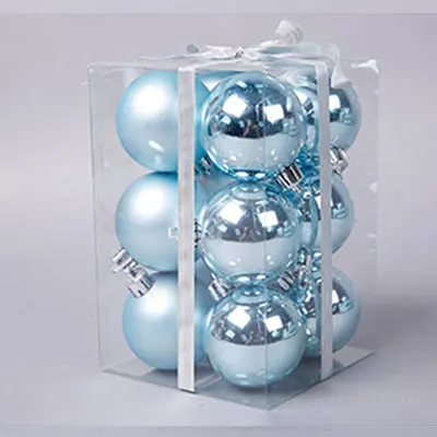 6cm Mixed 12Pcs 3-15 см матовый синий светильник, Рождественский шар, свадьба, день рождения, вечеринка, тренд, дерево, украшение, подвеска, пузырчатая Сфера - Цвет: 6cm Mixed 12Pcs