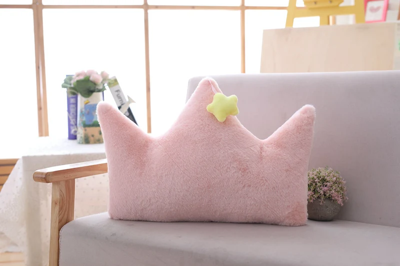 Sky Series Plush Toy Stuffed Soft Cartoon Moon Star Crown Heart-Shaped Plush Pillow Cute Sofa Cushion For Kids Birthday Gift