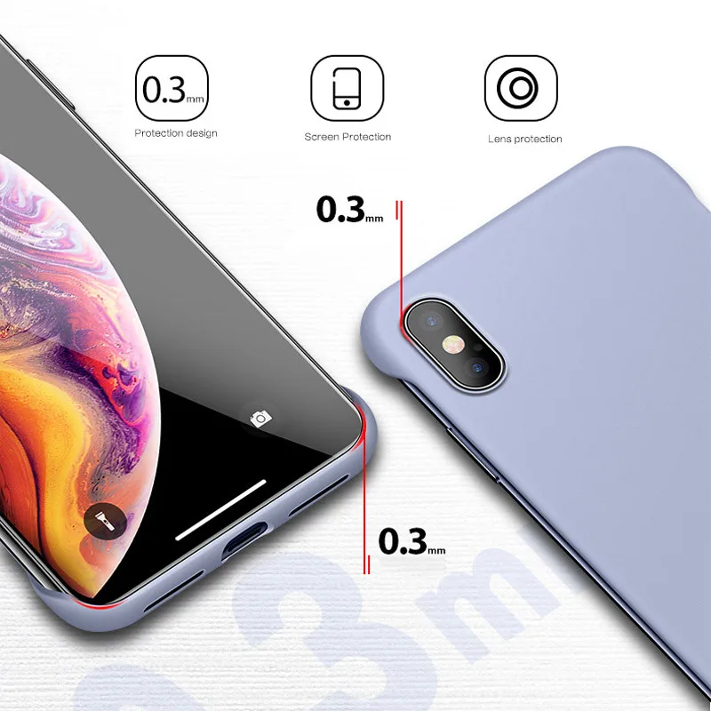 Чехол для телефона iPhone 11 6 6S 7 8 Plus XR X XS Pro Max безрамный твердый матовый | Мобильные