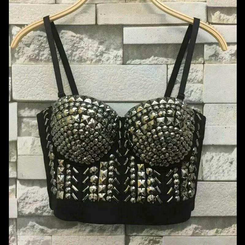 P156 Хорошее качество Белый жемчуг Bralet корсетные изделия Для женщин вечерние свадебные бюстье бюстгальтер Обрезанные топ, жилет плюс Размеры - Цвет: as pic