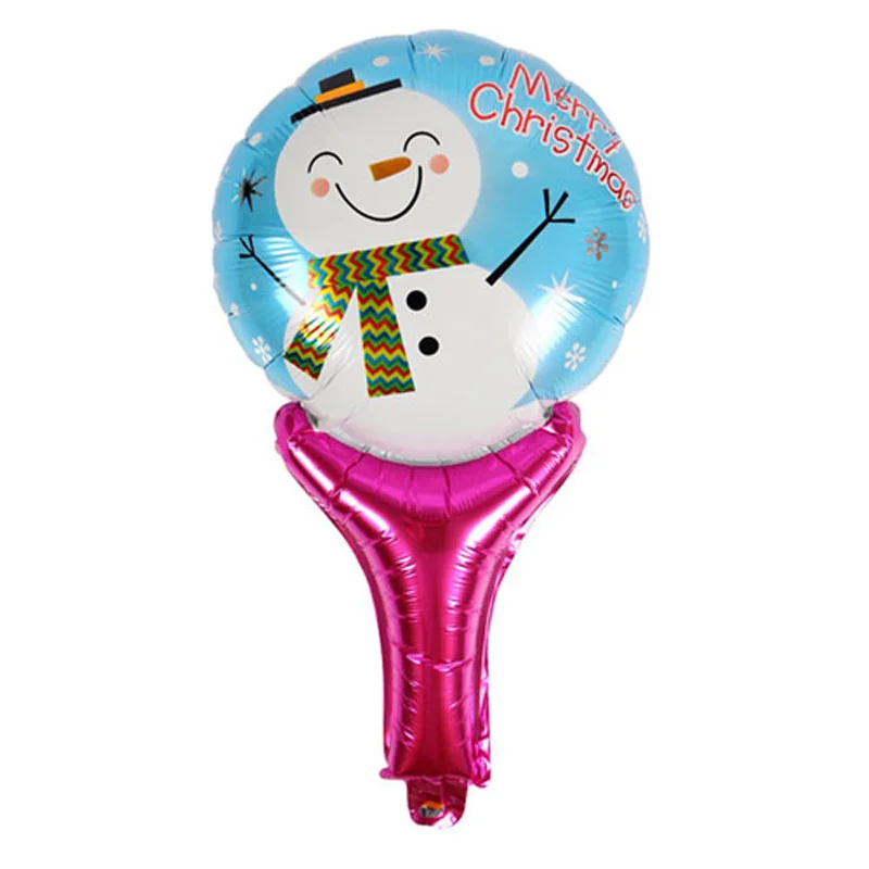 1 шт. Рождественская серия мультяшный Санта Клаус Снеговик ручная палочка шарики